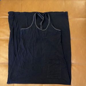 Lole long black fitted organic cotton dress